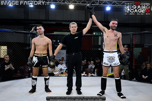 2023-12-02 Lugano in the Cage 6 01640 Kickboxing - Alfred Maccagni-Filippo Pfister